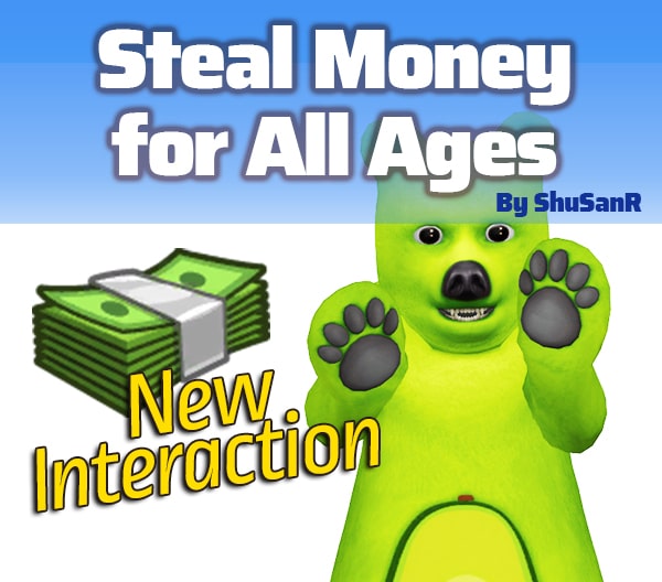 Mod Voler de l'argent pour tous les Ages Sims 4
