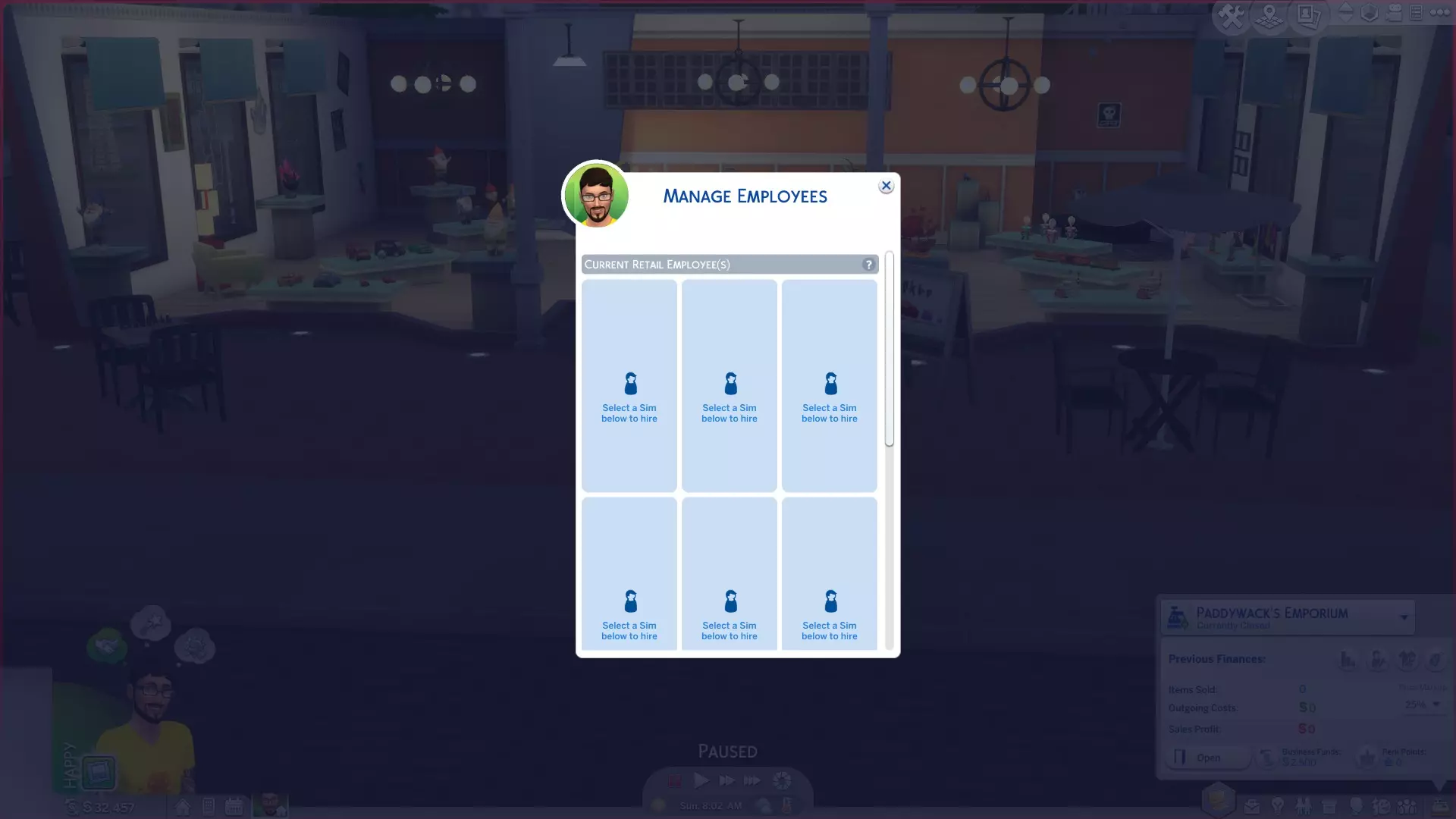 Mod Plus d'employés du commerce de détail Sims 4