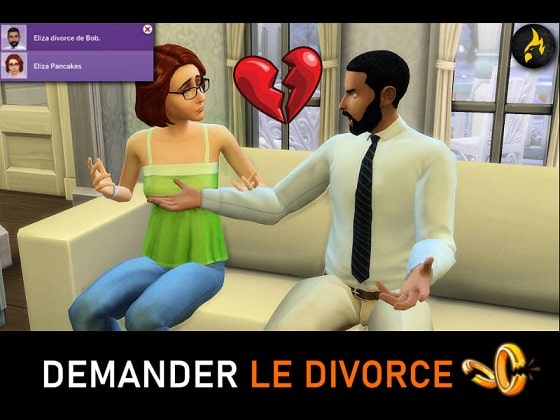 Mod Demander le divorce Sims 4