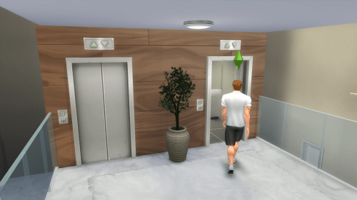 Mod Porte et portails d'ascenseur fonctionnels Sims 4