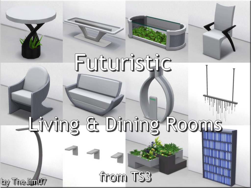 Futuristic Living & Dining Rooms créé par TheJim07