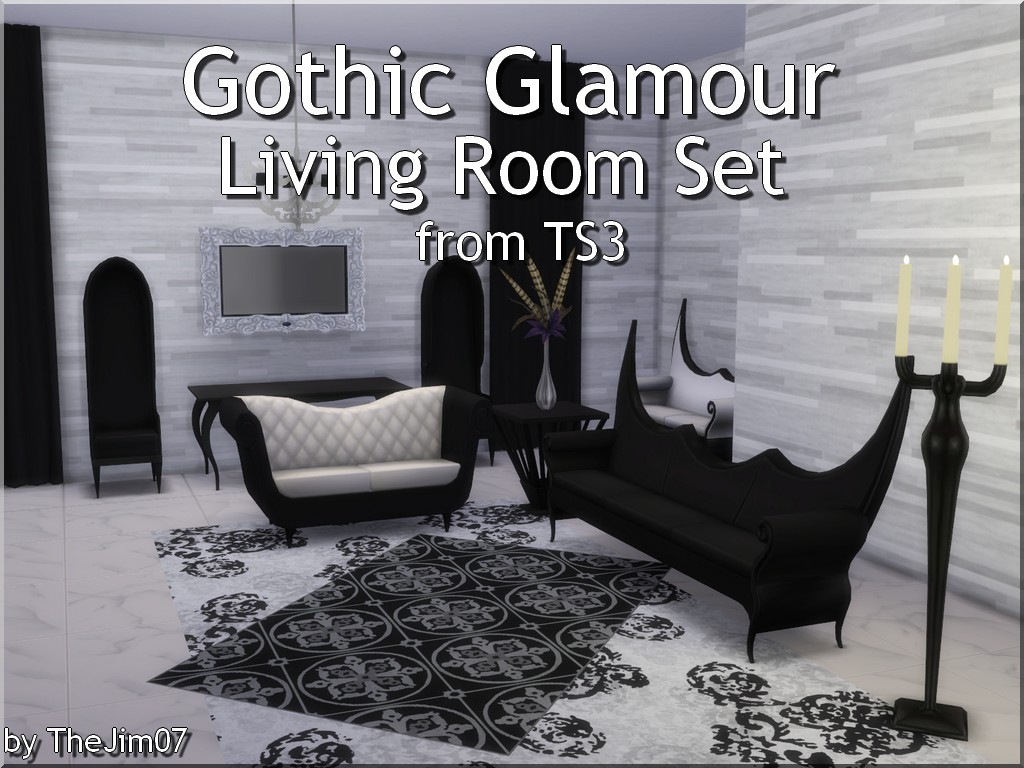 Gothic Glamour Living Room Set créé par TheJim07