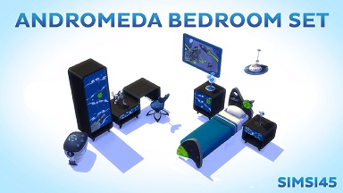 Andromeda Bedroom Set créé par Simsi45