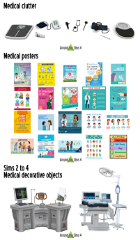 Medical Clutter créé par Aroundthesims